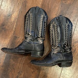 Cowtown Western lizzard Cowboy Boots